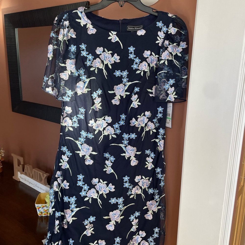 Jessica Howard Navy Floral Dress